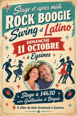 Stage et après midi rock boogie swing et latino à Eysines