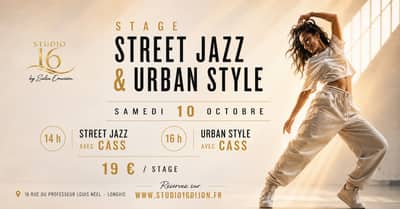 Stage de Street Jazz et Urban Style avec Cass