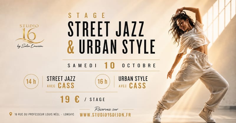 Stage de Street Jazz et Urban Style avec Cass