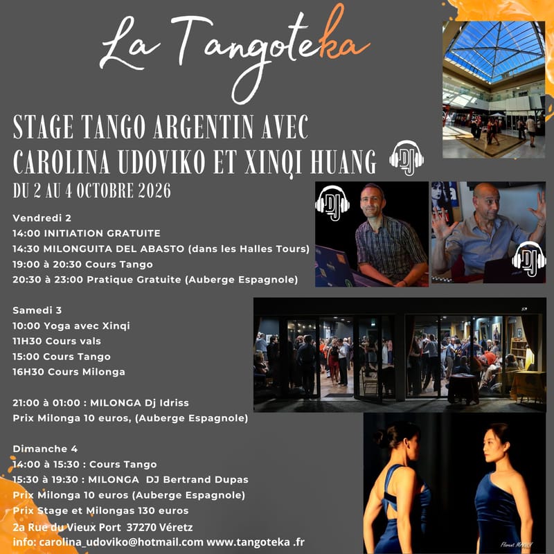 Stage Tango Argentin avec Carolina Udvoiko et Xinqi Huang