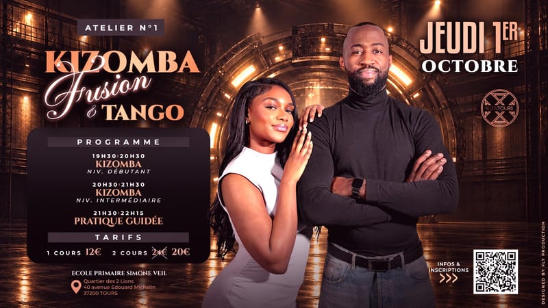 Atelier N°1 – Kizomba Fusion & Tango avec Armand & Aidah | Kizatours