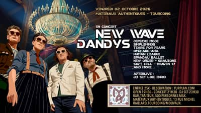 Matériaux authentiques : New Wave Dandys en concert + DJ set Loïc Enrio