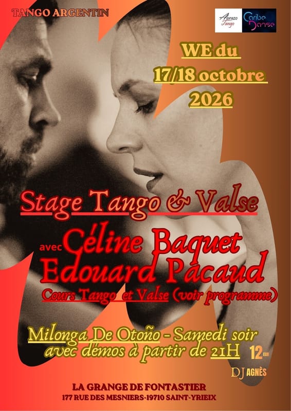 Stage Tango/Valse Argentine avec Céline Baquet et Edouard Pacaud