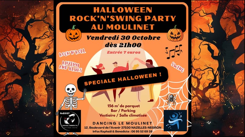 SOIREE ROCK'N'SWING HALLOWEEN au Moulinet !
