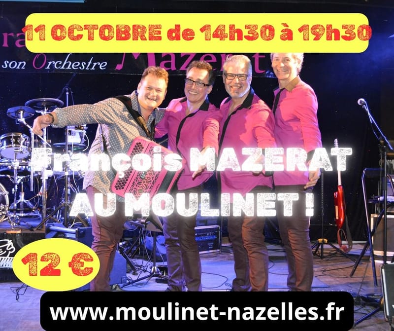 François MAZERAT au MOULINET - Après-midi dansant - 12 €