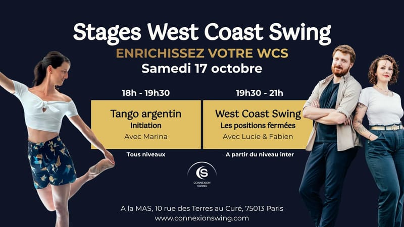 Stages Tango Argentin et West Coast Swing