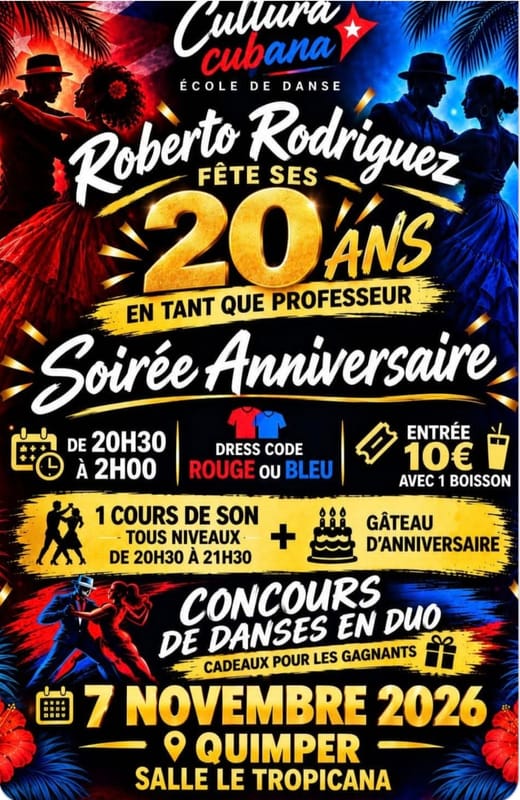 Soirée Anniversaire "20 ans" au Tropicana