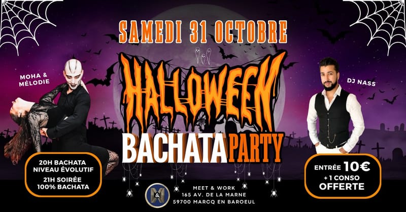 HALLOWEEN BACHATA PARTY by The Dance Lab - Cours Soirée 1 Conso Offerte