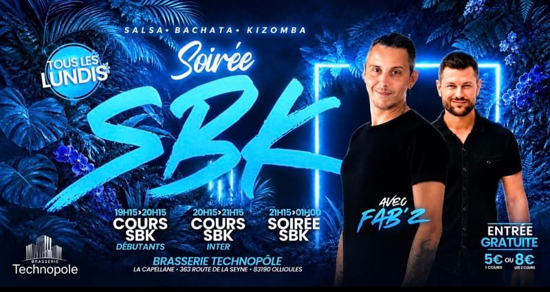 les lundis SBK du technopole / Soirée Gratuite / cours à partir de 5 euros