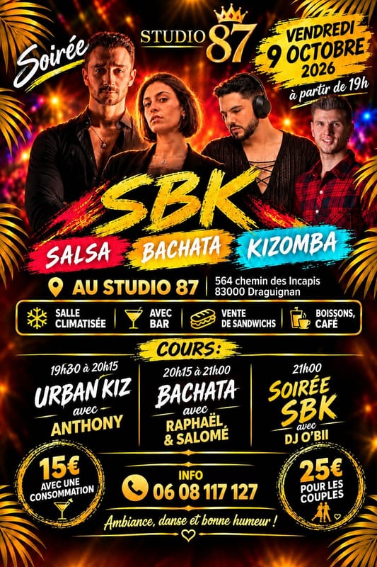 soirée SBK au Studio 87