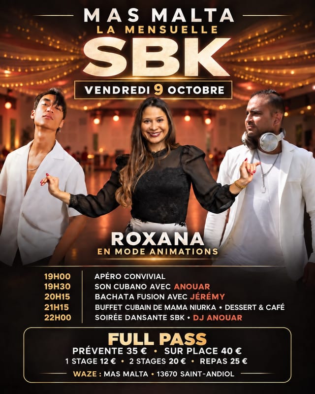 La SBK au mas malta 2eme vendredi du mois