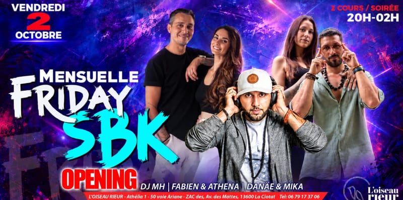 MENSUELLE AFROLATINO SBK L'OISEAU RIEUR-OPENING-