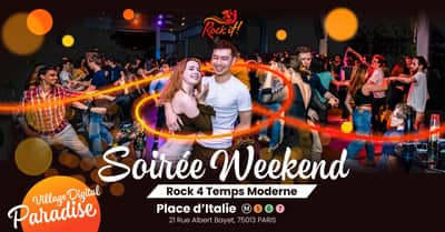 Soirée Danse Rock 4 temps Moderne et Cours à Place d'Italie