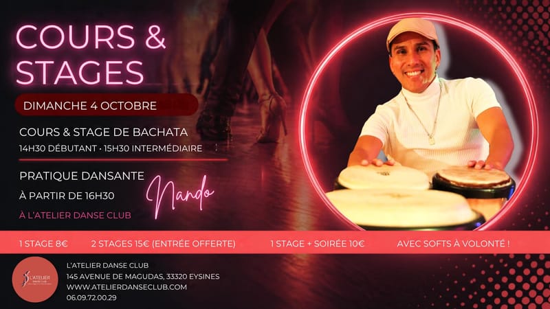COURS / STAGES BACHATA 💃🏼🕺🏼