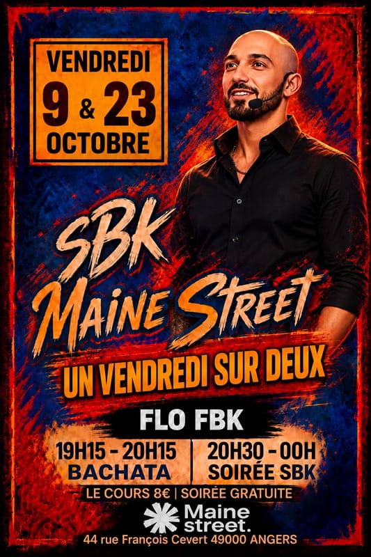 9 & 23 Octobre 💯%SBK à Maine Street avec Flo FBK un vendredi sur deux