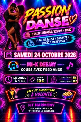💃PASSION DANSE 🕺🏿2 salles 2 ambiances