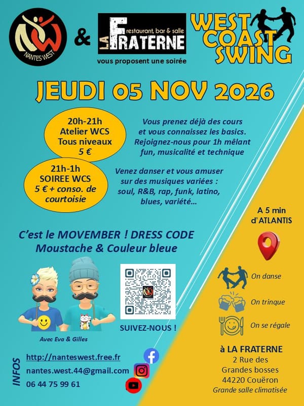 Atelier + Soirée WCS 🥸🩵