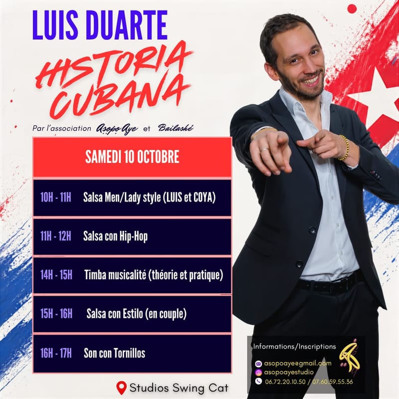 HISTORIA CUBANA, Workshop intensif : LUIS DUARTE