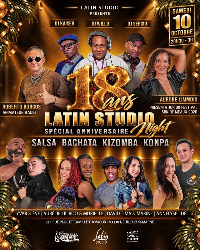 Latin Studio Night (spécial Anniv 18 ans🎂)