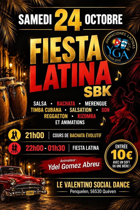 Fiesta Latina au Valentino Social Dance
