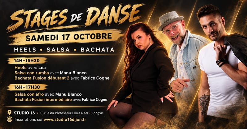 Stages de Heels - Salsa - Bachata du 17/10