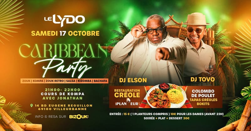 SOIRÉE CARIBÉENNE AU LYDO 🤩🥳💃🏻🕺🍸