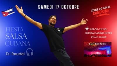 soirée SALSA CUBAINE 🇨🇺 avec DJ RAUDEL ☀- STAGE de RUEDA niveau inter