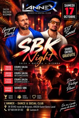 🔷SBK NIGHT🔷COURS Salsa🔷SOIRÉE SBK🔷