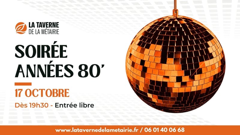 🪩 SOIRÉE ANNÉES 80 : VOYAGE DANS LE TEMPS