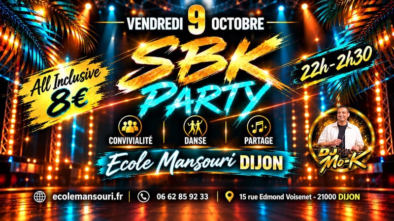 "SBK PARTY" par DJ "Mo-K" dès 22h !