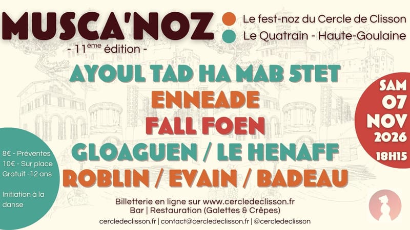 Musca’Noz : le fest-noz du Cercle Celtique de Clisson - 11ème édition