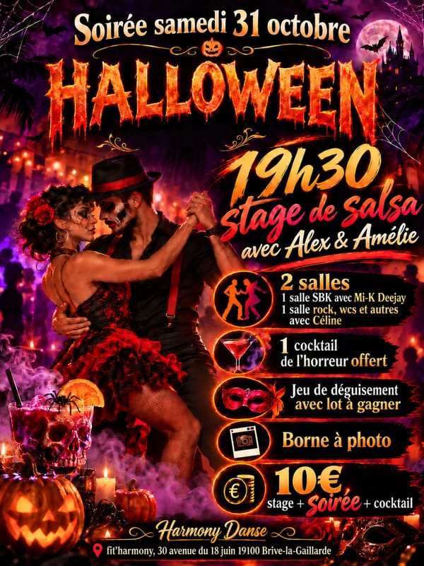 Stage et soirée halloween🎃