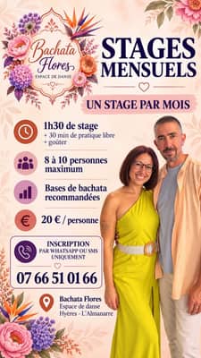 🌸STAGE MENSUEL BACHATA FLORES🌸