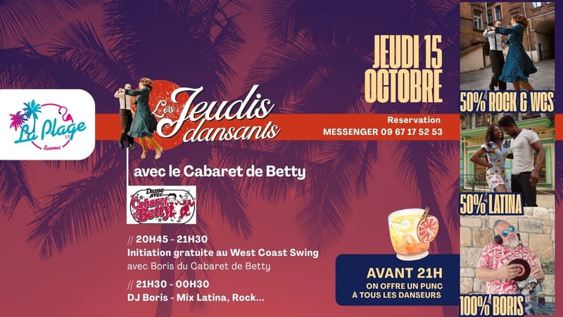 💃Les jeudis dansants avec Boris du Cabaret de Betty 💃