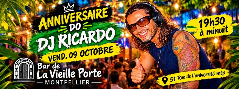fête d'anniversaire du DJ Ricardo