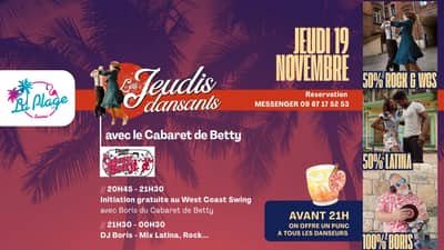 💃Les jeudis dansants avec Boris du Cabaret de Betty 💃