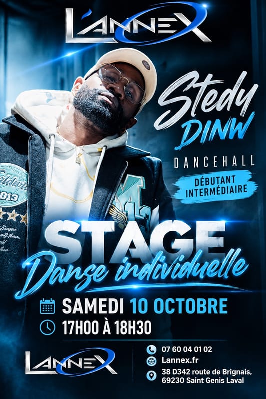 🔷STAGE DANSE INDIVIDUELLE🔷DANCE HALL🔷17H à 18H30🔷