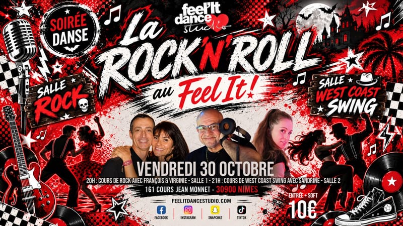 Opening Mensuelle 100 % ROCK & 1OO% WCS (2 Salles) du FEEL IT