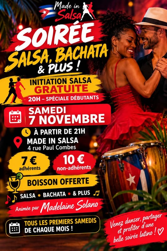 SOIRÉE SALSA- BACHATA & PLUS