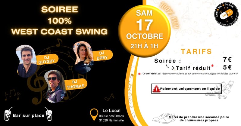 Soirée 100% West Coast Swing