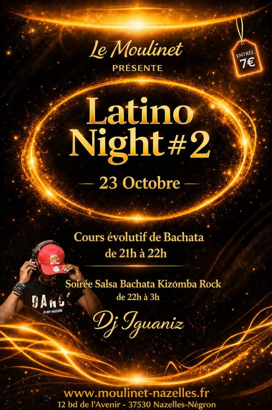 Latino night # avec DJ IGUANIZ : initiation bachata + soirée SBKR 7 €