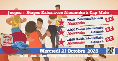 Juegos : Stages Salsa avec Alexander au Bowling Center Cap Malo
