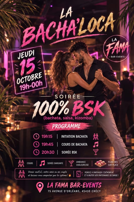 New 🚨💃Afterwork à La Fama by Bacha’Loca