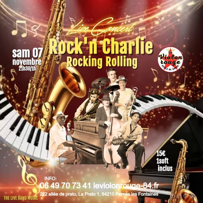 Soirée Rock/latino'n Charlie Rockin' Rollin' 🎶