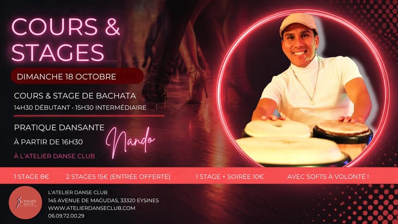 COURS / STAGES BACHATA 💃🏼🕺🏼