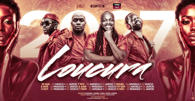 LOUCURA PARIS Un Dimanche par mois 2027 | Manger, Danser Afro-Caribéen