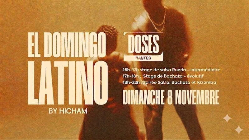 EL DOMINGO LATINO by HICHAM - Cours de salsa & bachata et soirée SBK - Dimanche 8 novembre