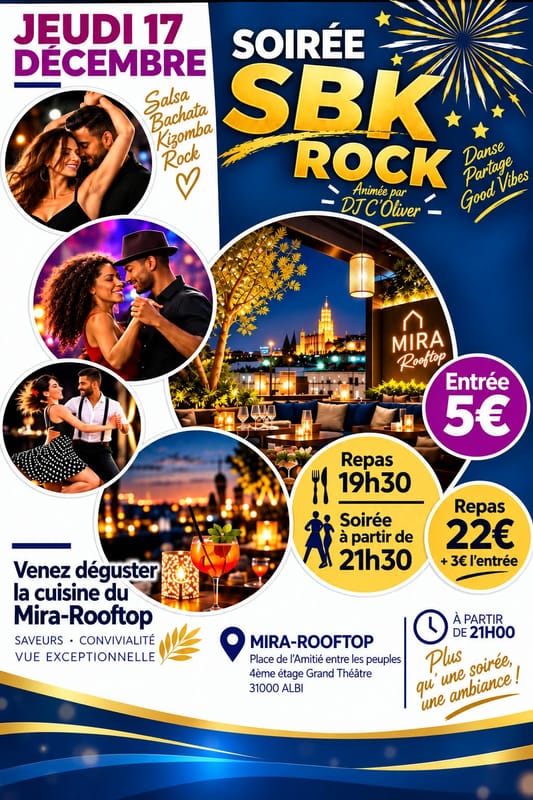 SOIREE S.B.K. ROCK au MIRA à ALBI