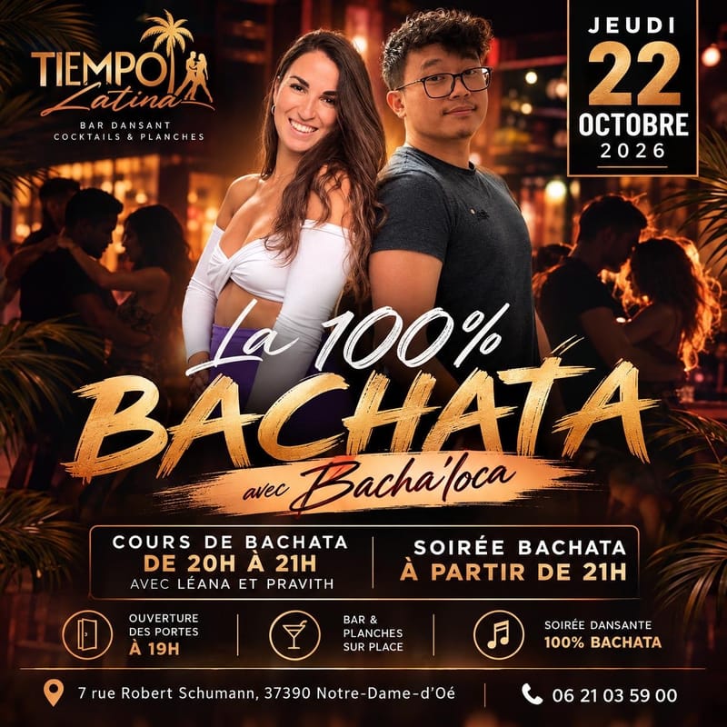 La 100% Bachata 🚨 au Tiempo Latina