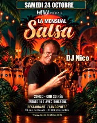 SAMEDI 24 OCTOBRE: LA MENSUAL 100% SALSA by MISTICA